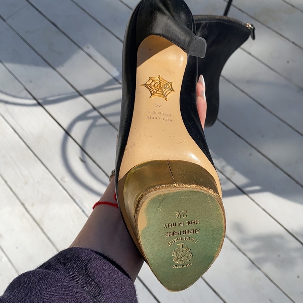 Charlotte Olympia knee high leather boots - Picture 3 of 4